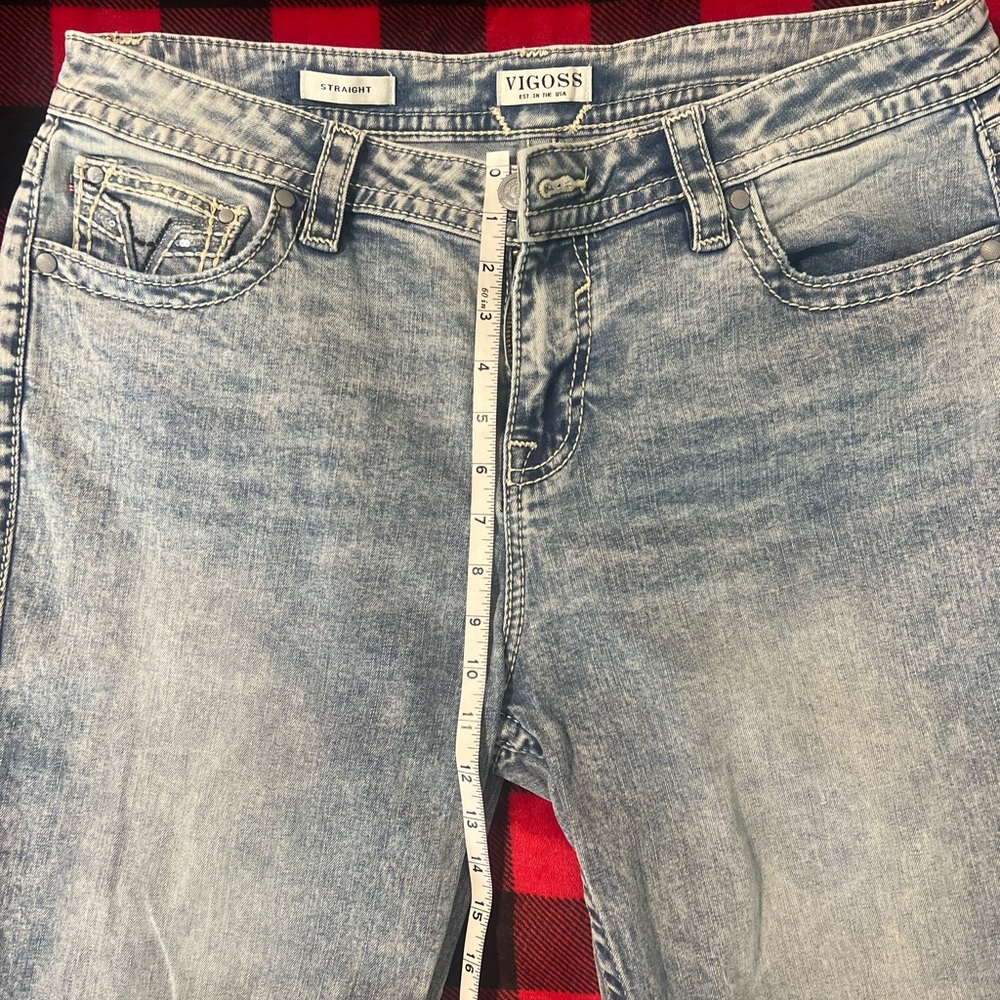 VIGOSS straight leg, light washed jeans. - Picture 5 of 6